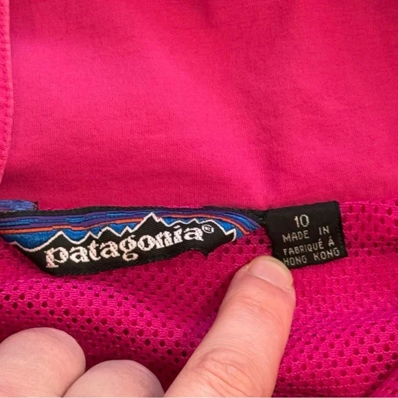 Vintage 80's Patagonia Mountain Anorak Pink Purple Trim Women's Size 10 - Picture 9 of 10
